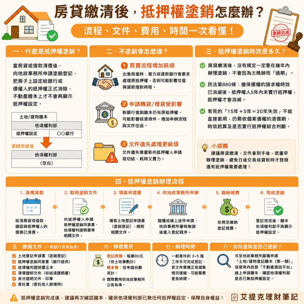 抵押權塗銷是什麼?
